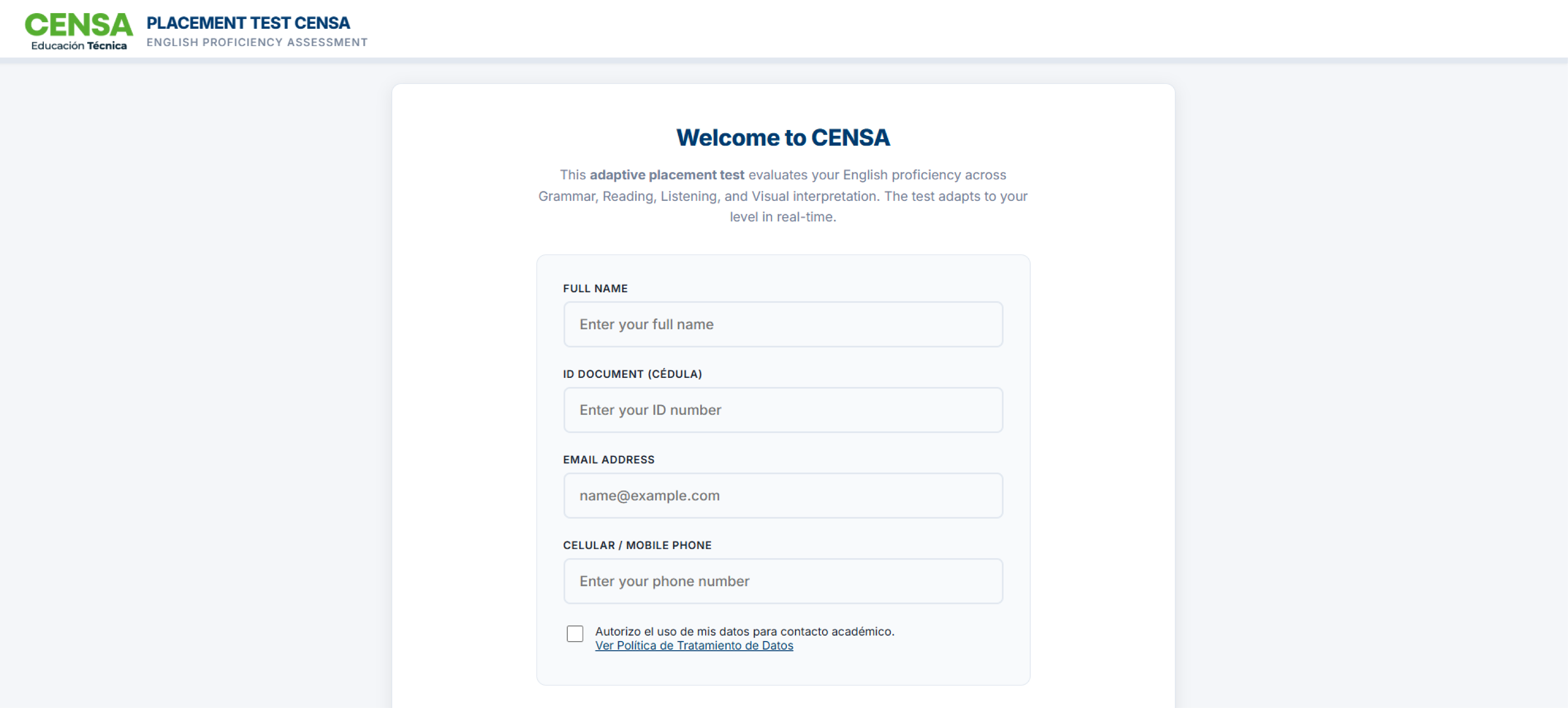 CENSA incorpora Placement Test Adaptativo para definir el nivel de inglés de sus estudiantes